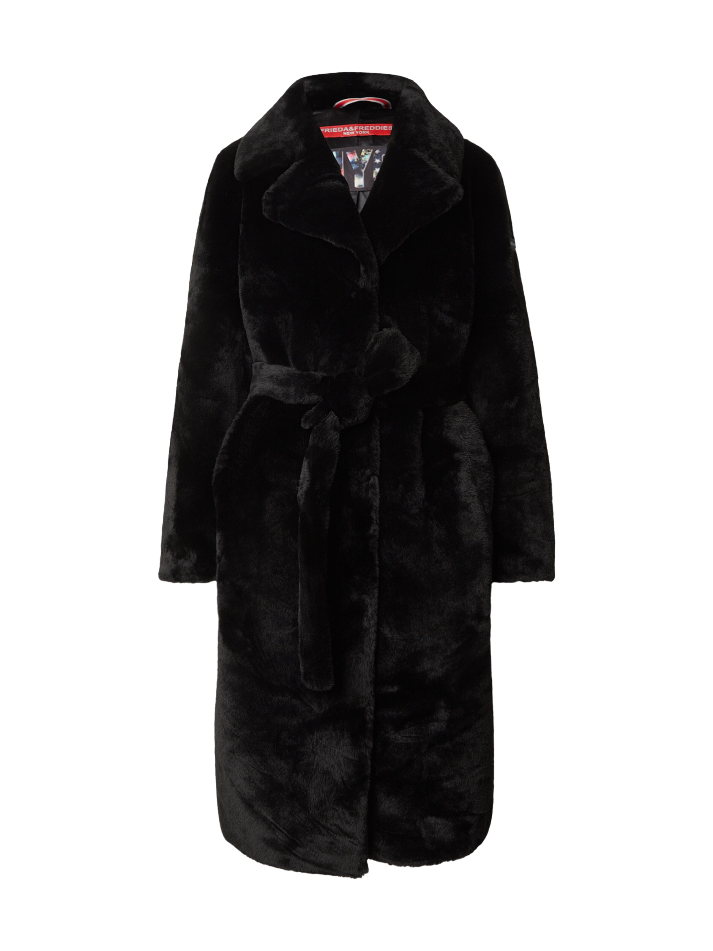 Frieda & Freddies Between-Seasons Coat in Black: front