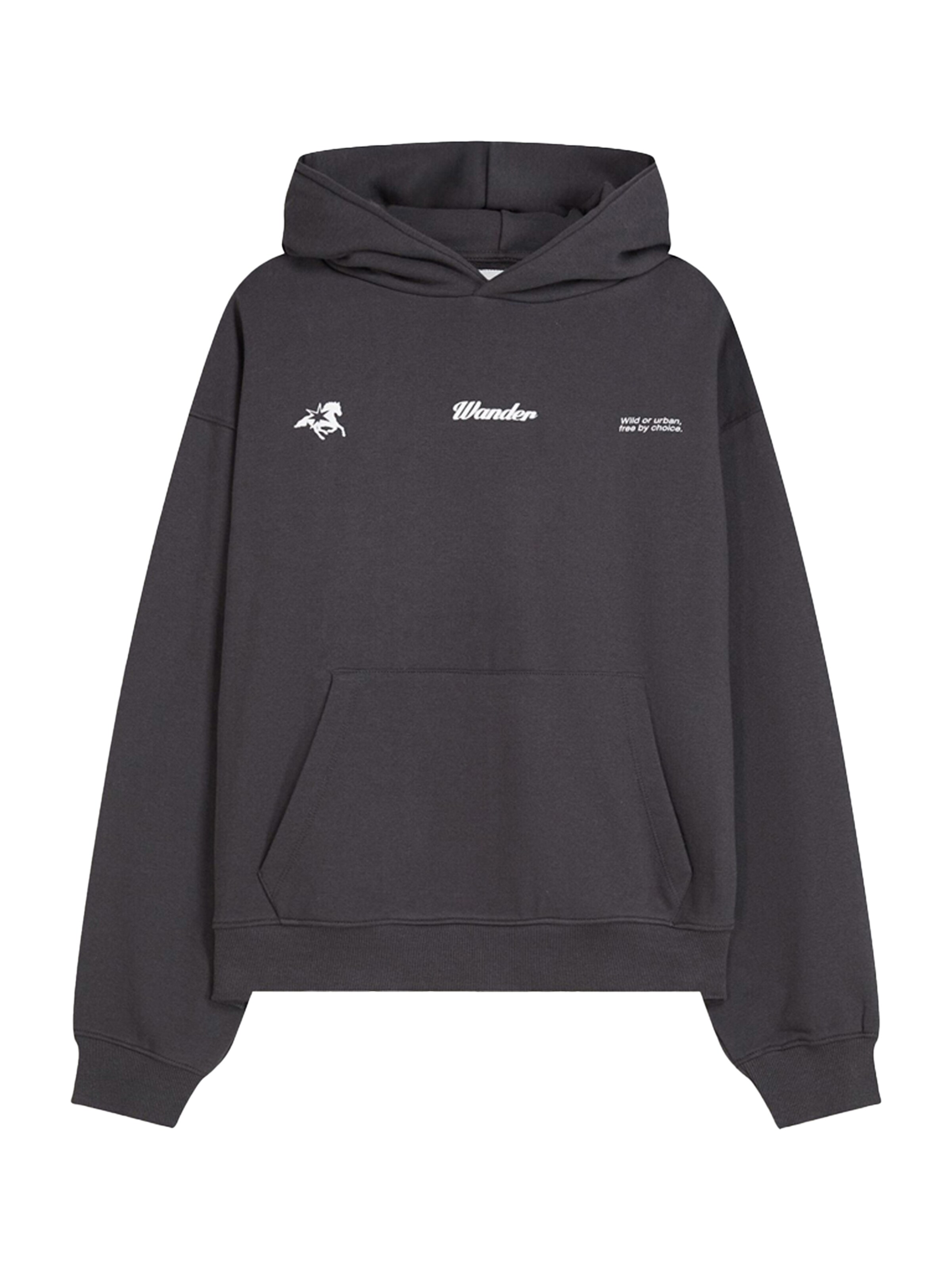 Bershka Mikina - Sivá: predná strana