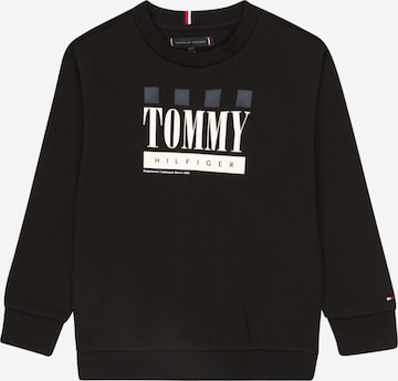 TOMMY HILFIGER Sweatshirt in Black: front