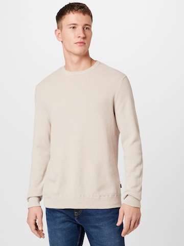 Casual Friday Sweater 'Karlo' in Grey: front