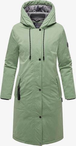 Palton de primăvară-toamnă de la MARIKOO pe verde: față