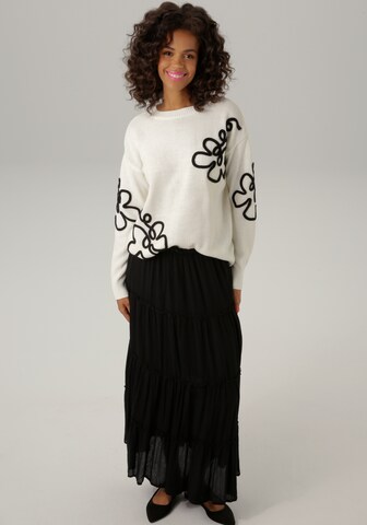 Aniston CASUAL Pullover in Weiß