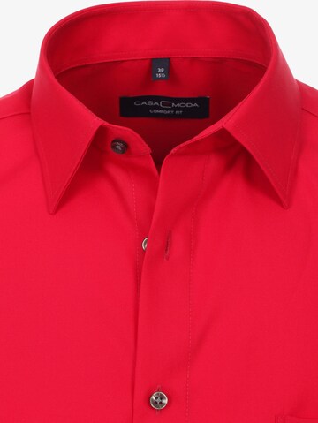 CASAMODA Regular fit Business Shirt in Red