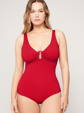 Tezenis T-shirt Swimsuit 'Timeless Look' in Red: front