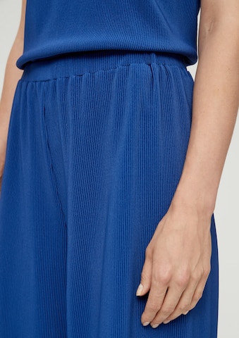 Wide Leg Pantalon s.Oliver en bleu