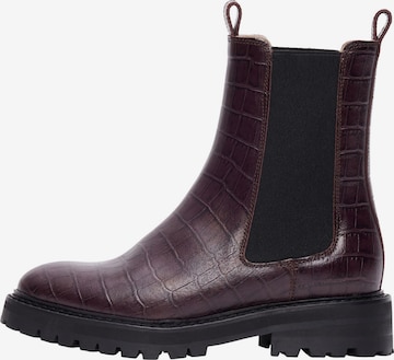 Chelsea Boots 'VILMA' SELECTED FEMME en marron : devant