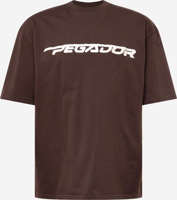 T-Shirt 'MANOR' Pegador en marron : devant