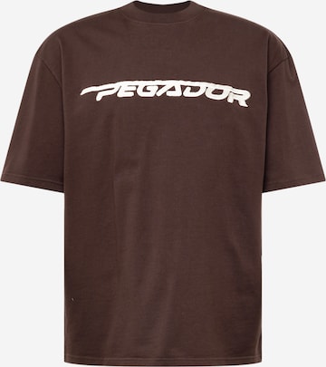 Pegador Shirt 'MANOR' in Bruin: voorkant