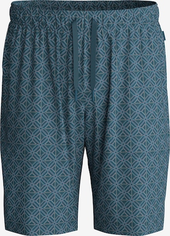 CALIDA Pyjamahose 'RMX Sleep Leisure' in Grün: Vorderseite
