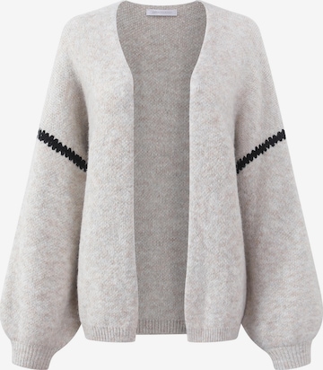 SASSYCLASSY Oversized Cardigan in White: front