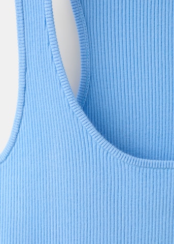 MANGO Top z naramnicami 'LAURA' | modra barva