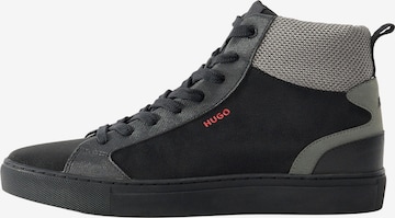 HUGO Korkeavartiset tennarit 'Morrie' värissä musta: etupuoli