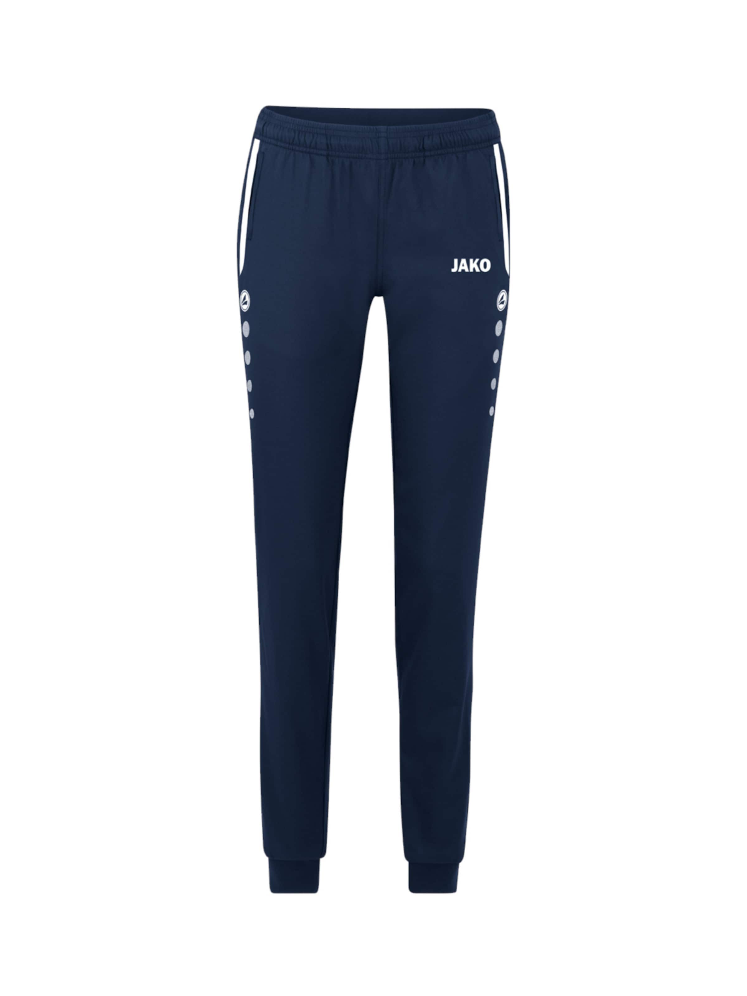 JAKO Tapered Sporthose in Blau: Vorderseite