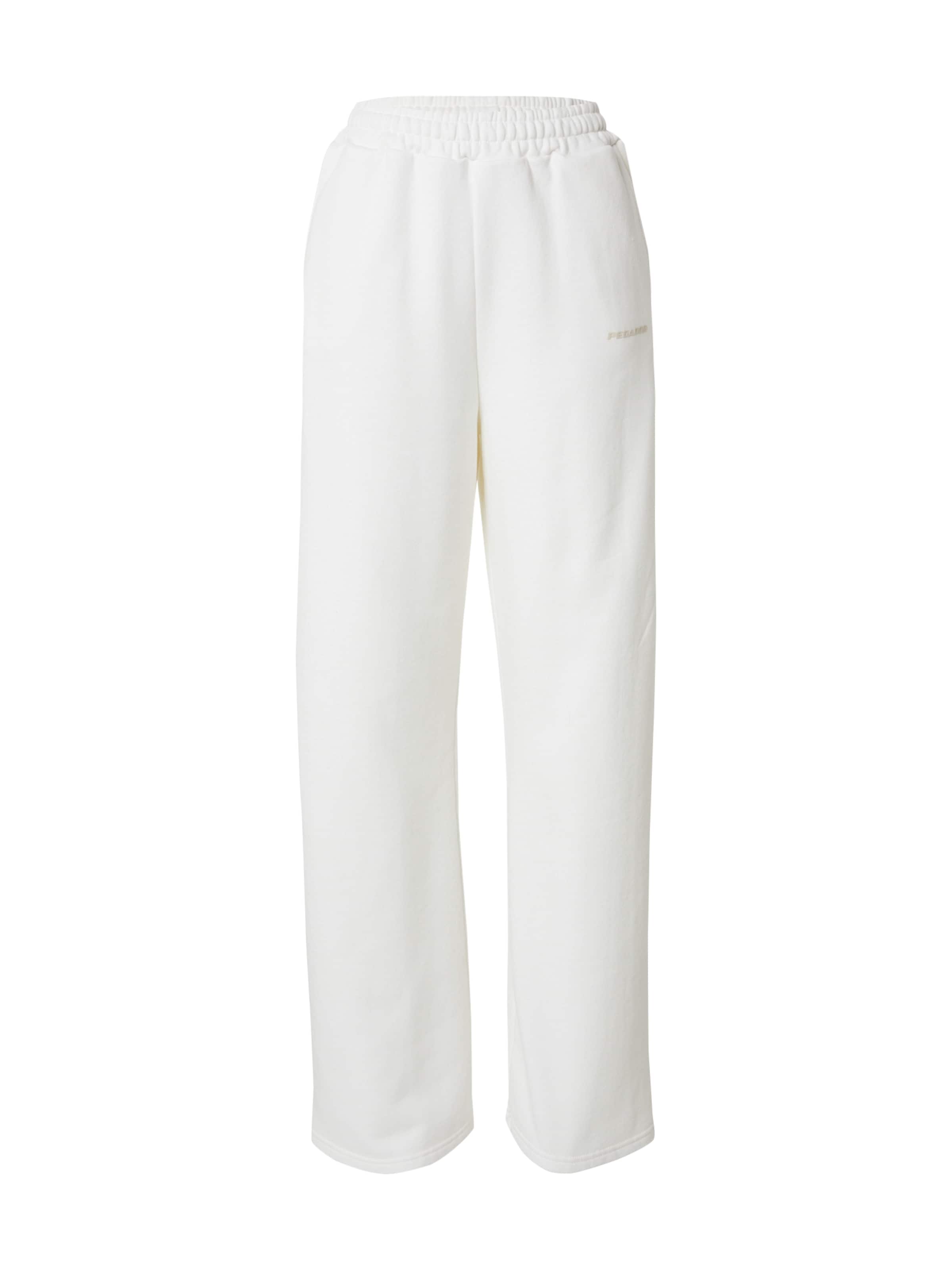 Pegador Laiad sääred Püksid 'ANNI', värv valge: eest vaates