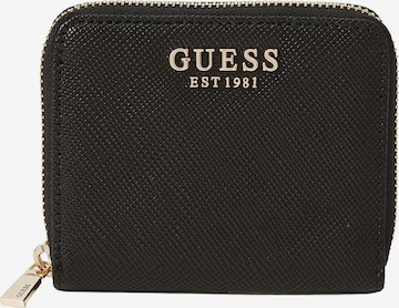 GUESS Портмоне 'LAUREL II SLG SMALL ZIP AROUND' в Черный: спереди