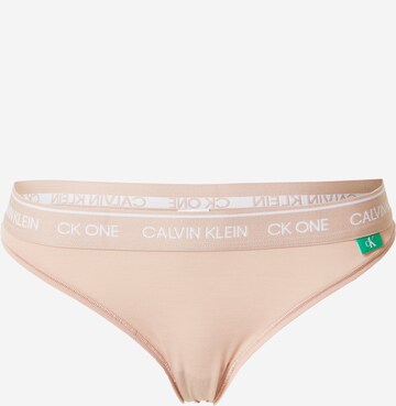 Calvin Klein Underwear Slip in Beige: predná strana