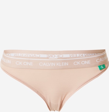 Calvin Klein Underwear Слип в бежово: отпред