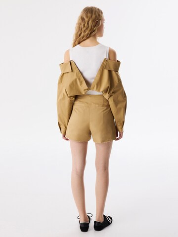 Twist Blouse in Brown