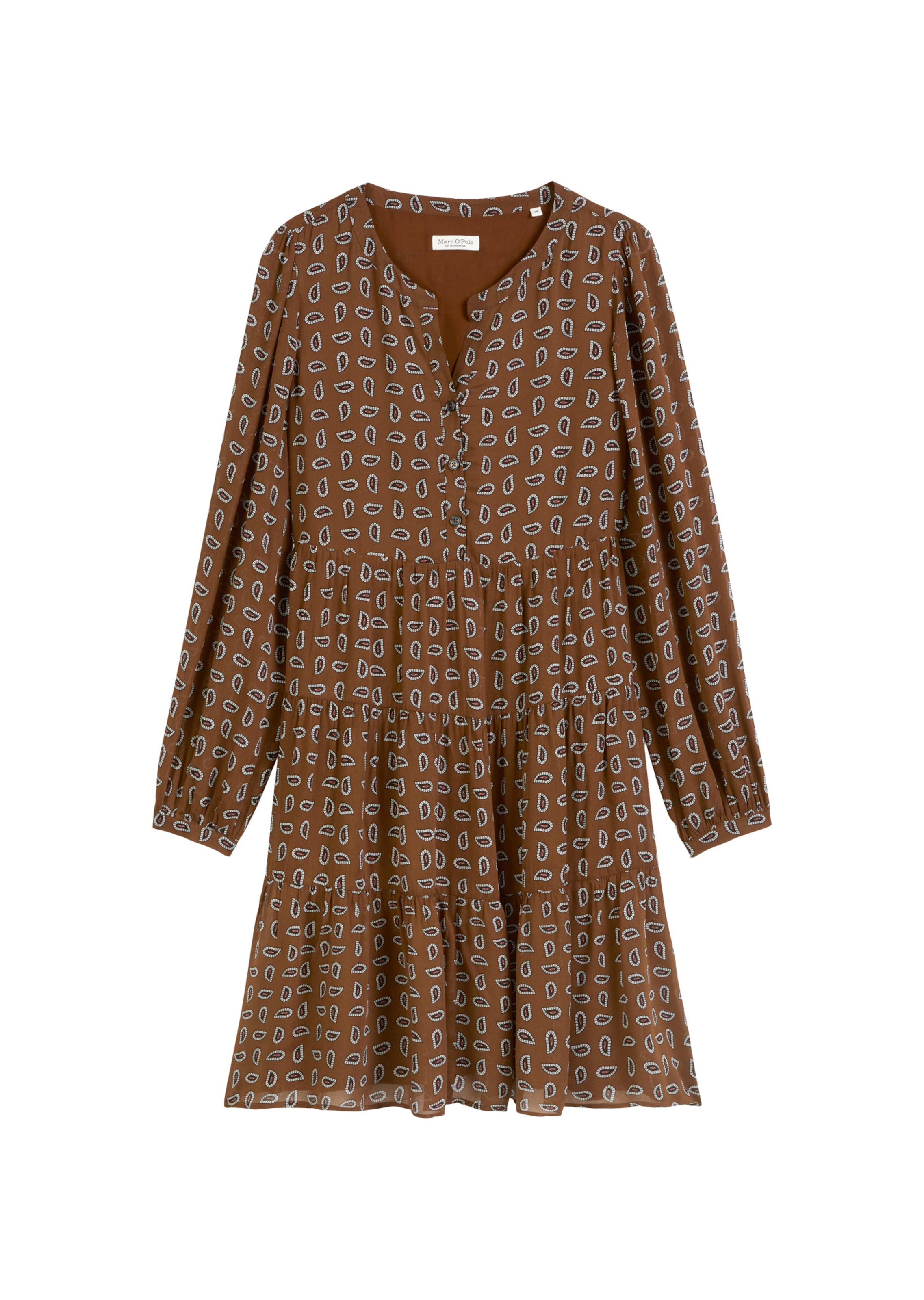 Marc O'Polo Jurk in Bruin: voorkant