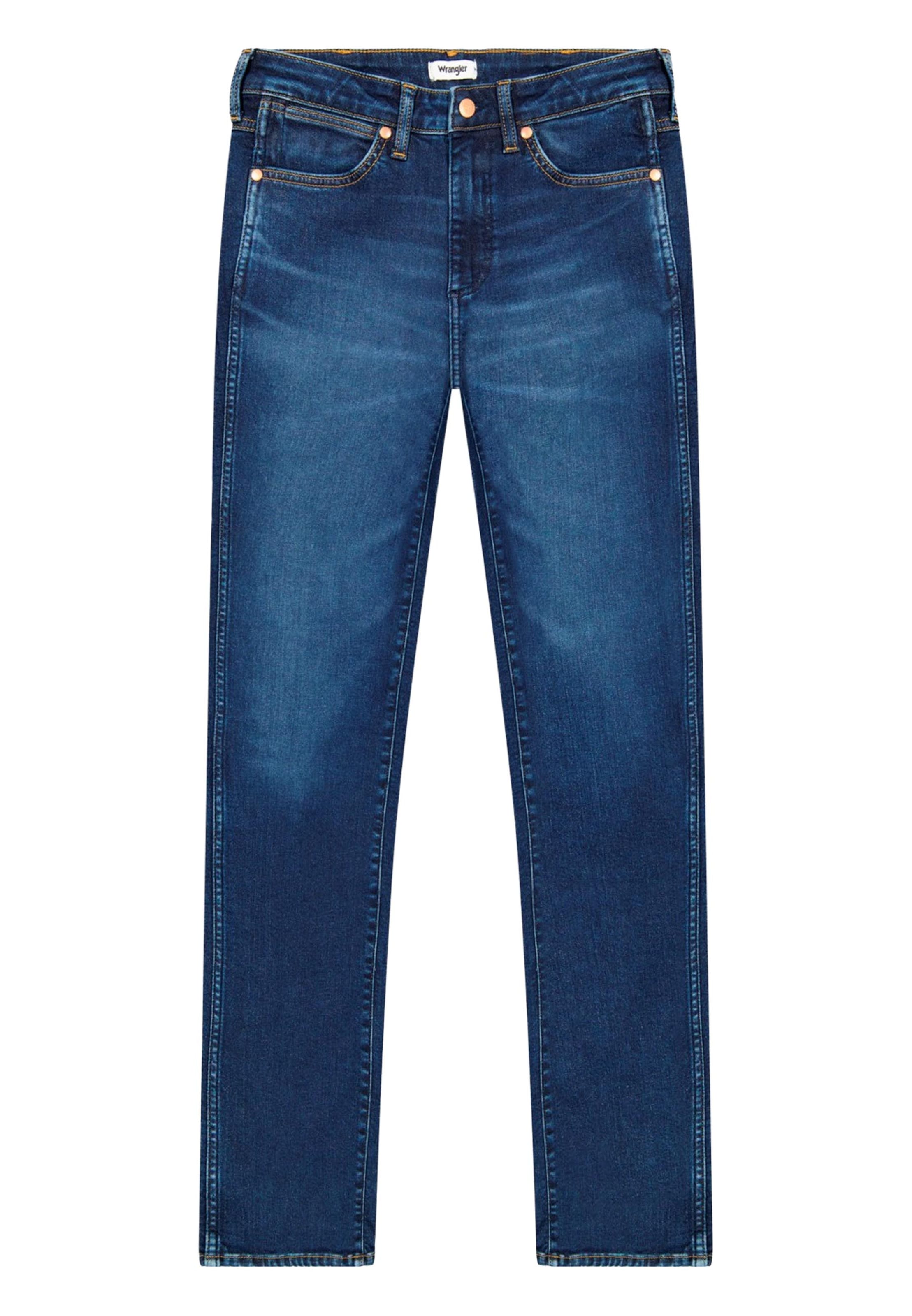 Coupe slim Jean WRANGLER en bleu : devant