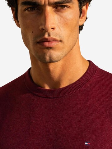 TOMMY HILFIGER Tricot 'PIMA ORG CTN CASHMERE MW0MW28046' in Rood