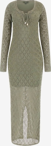 GUESS Knitted dress in Green: front