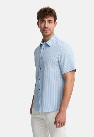 INDICODE JEANS Regular fit Overhemd 'Bimler' in Blauw