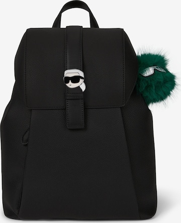Karl Lagerfeld Reppu 'Ikon Pebble' värissä musta: etupuoli