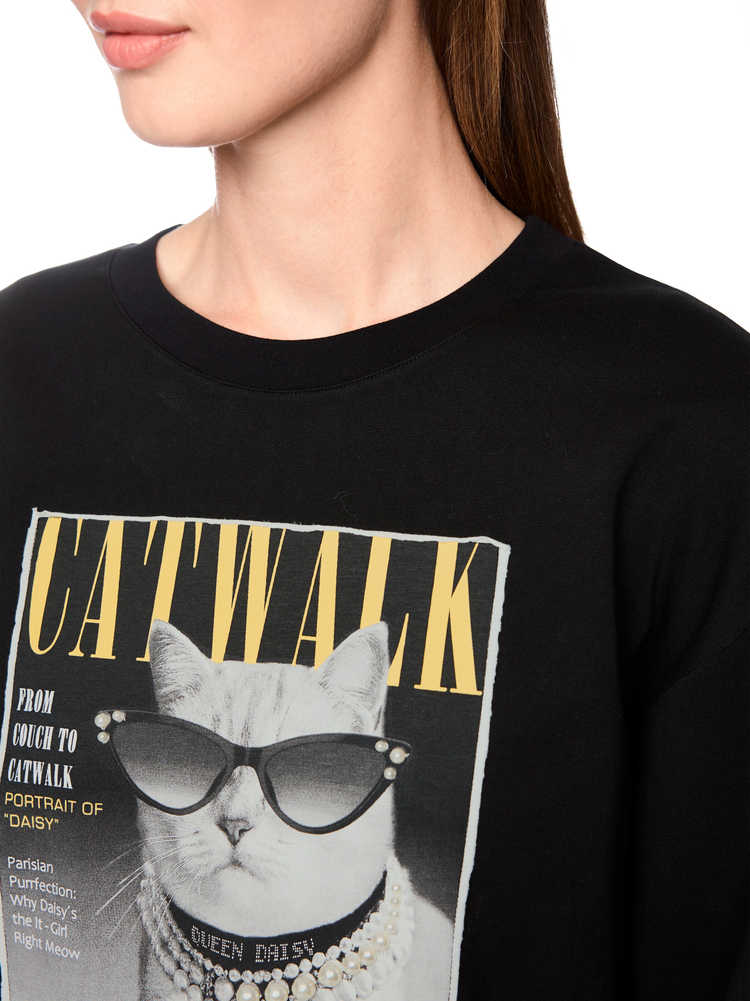 Marc Cain Sweatshirt in Zwart