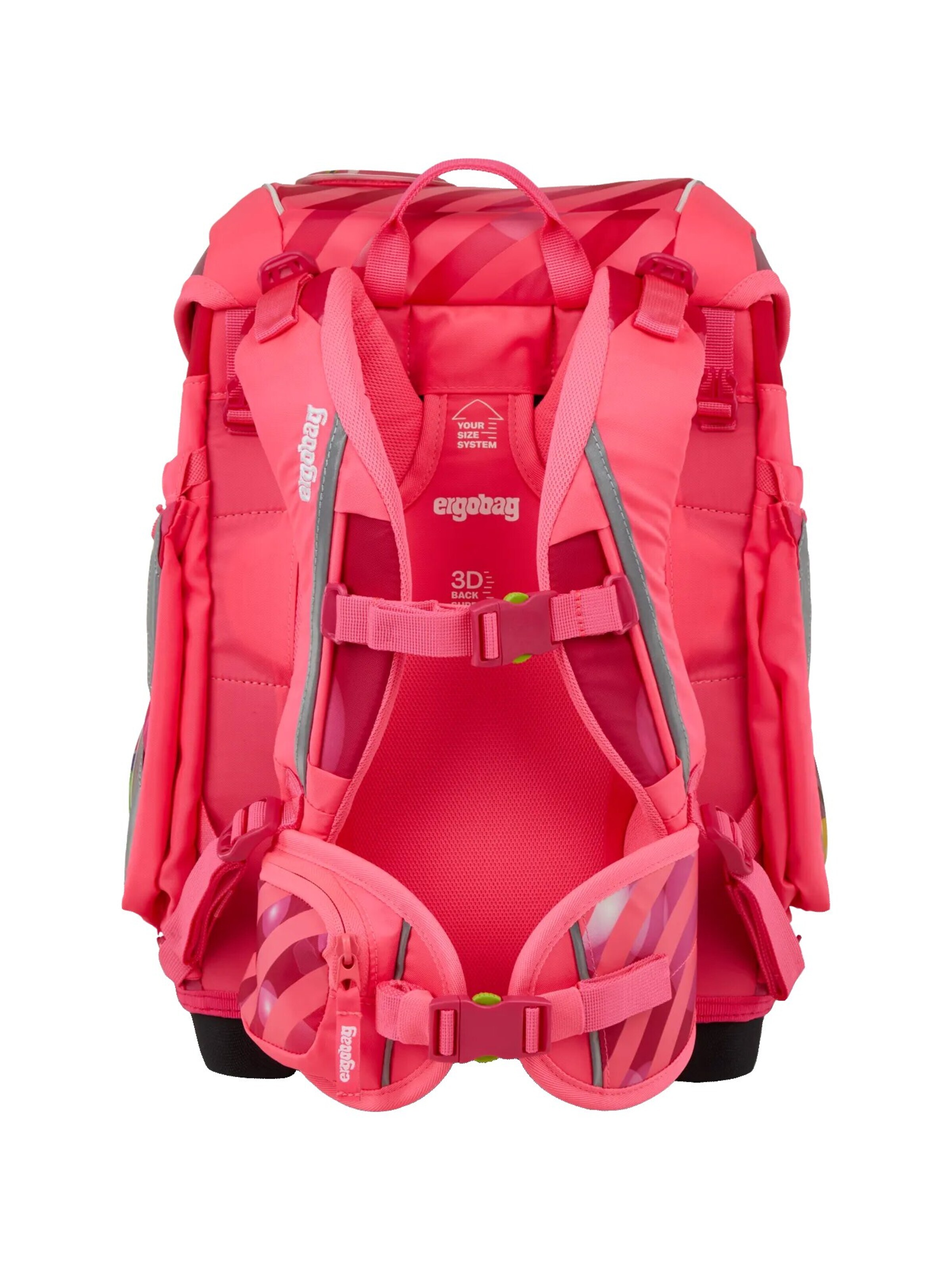 ergobag Backpack 'Schulranzen-Set cubo Set' in Pink