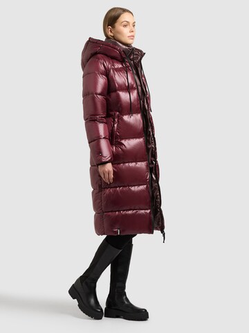 khujo Winter Coat 'Nashi' in Red