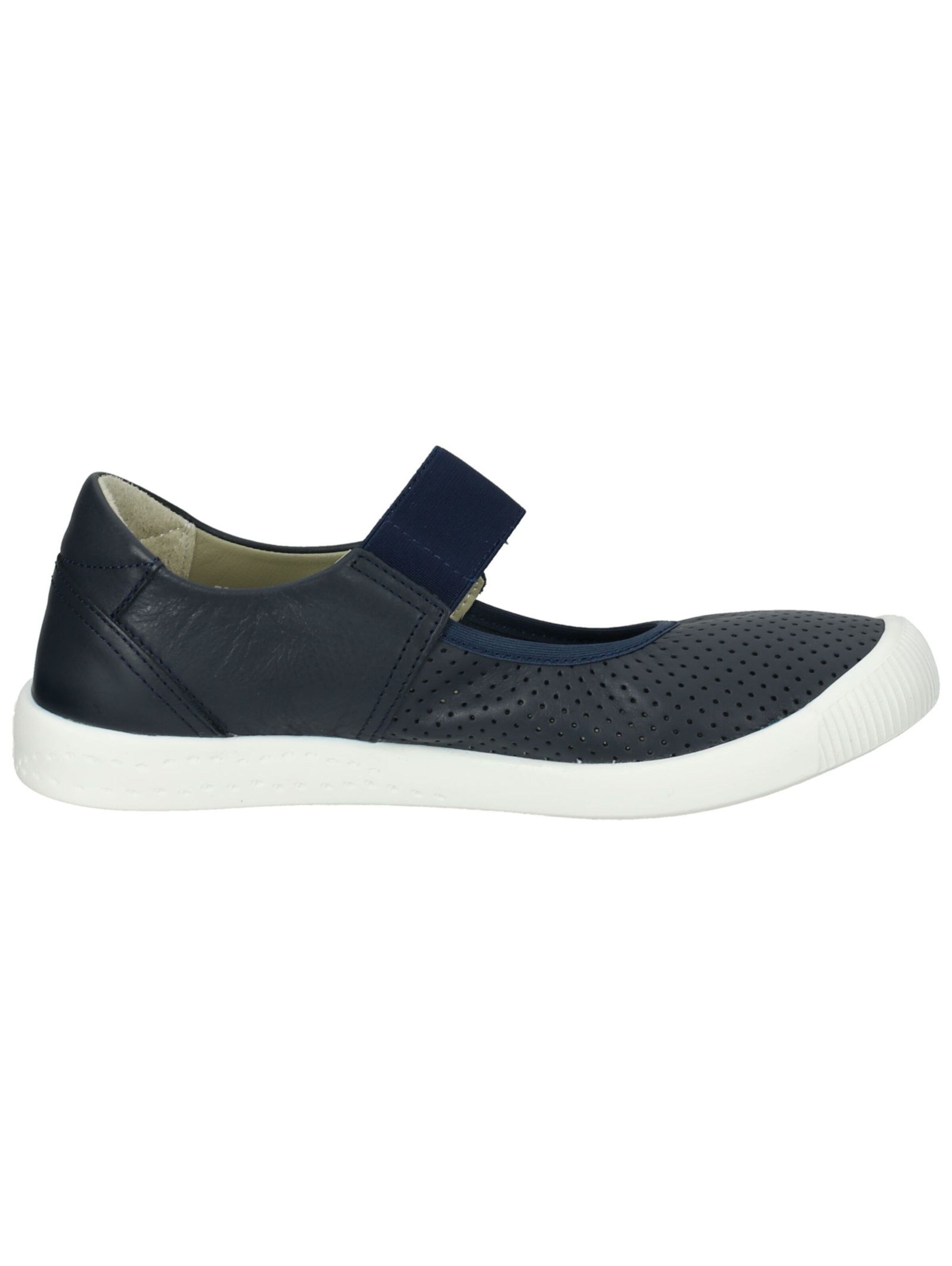 Softinos Ballet Flats with Strap in Blue