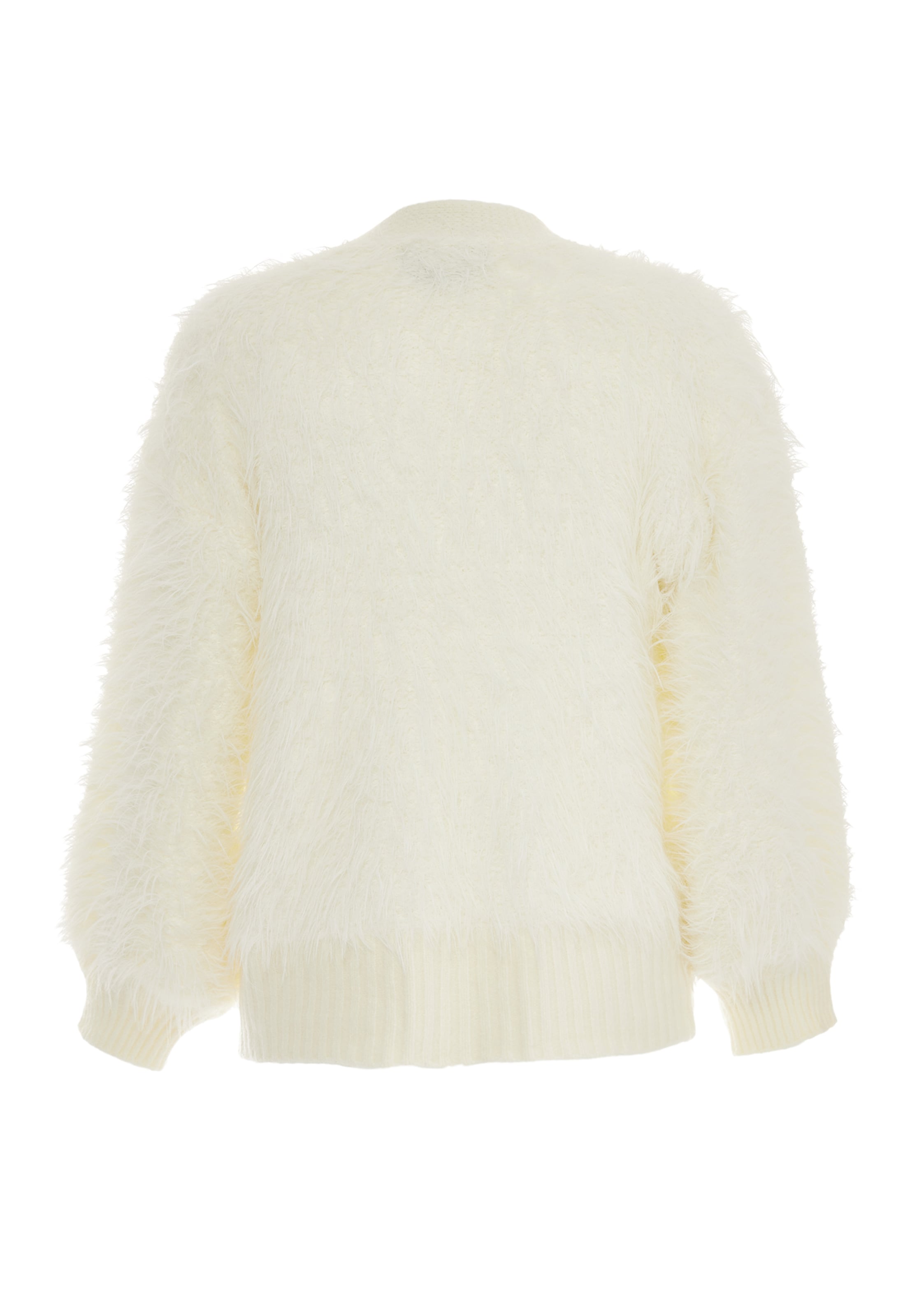 faina Gebreid vest in Wit