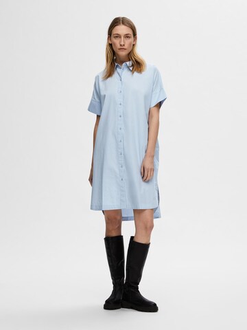 Robe-chemise SELECTED FEMME en bleu