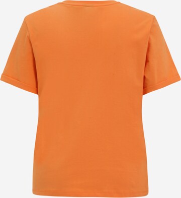 PIECES Koszulka 'RIA' w kolorze pomarańczowy