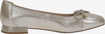 CAPRICE Ballet Flats in Silver