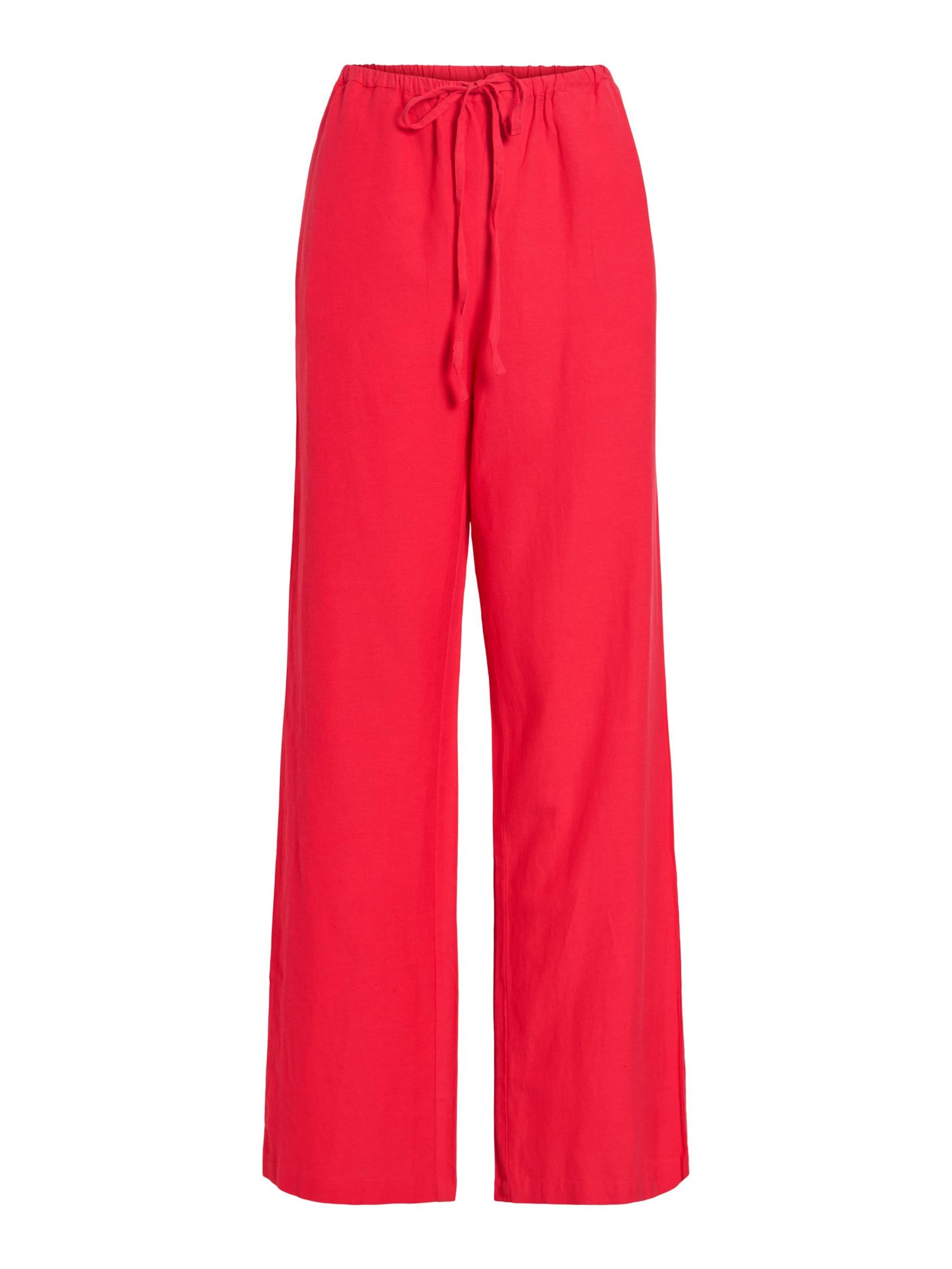 VILA Pants in Red: front