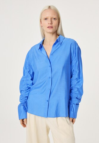 Fabienne Chapot Blouse in Blauw: voorkant