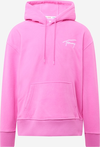 Felpa di Tommy Jeans in rosa: frontale