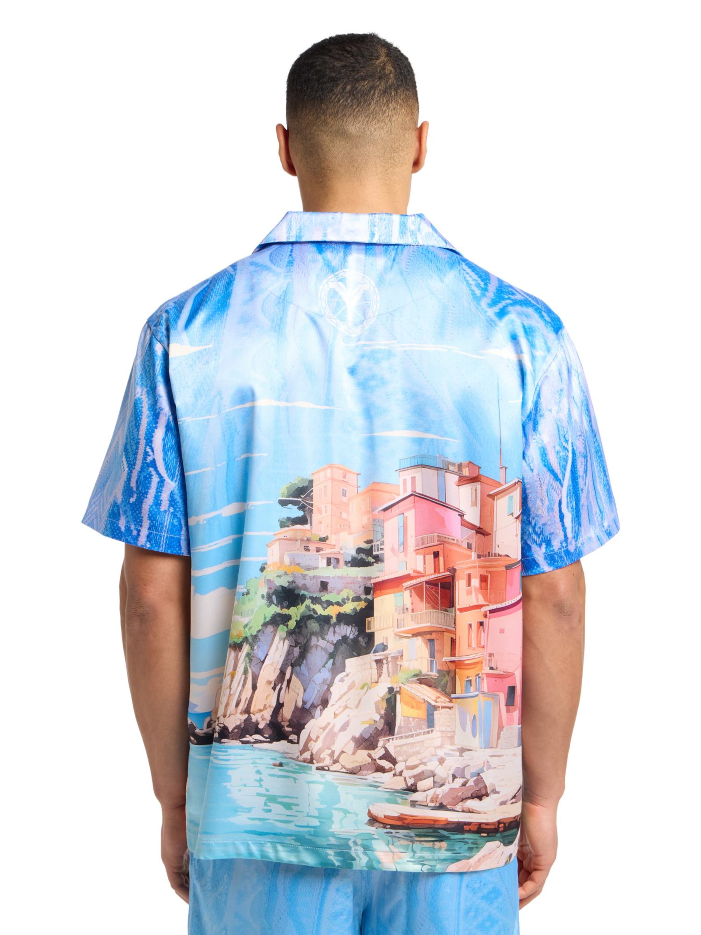 Fit confort Chemise 'Ehrenstrasser' Carlo Colucci en bleu