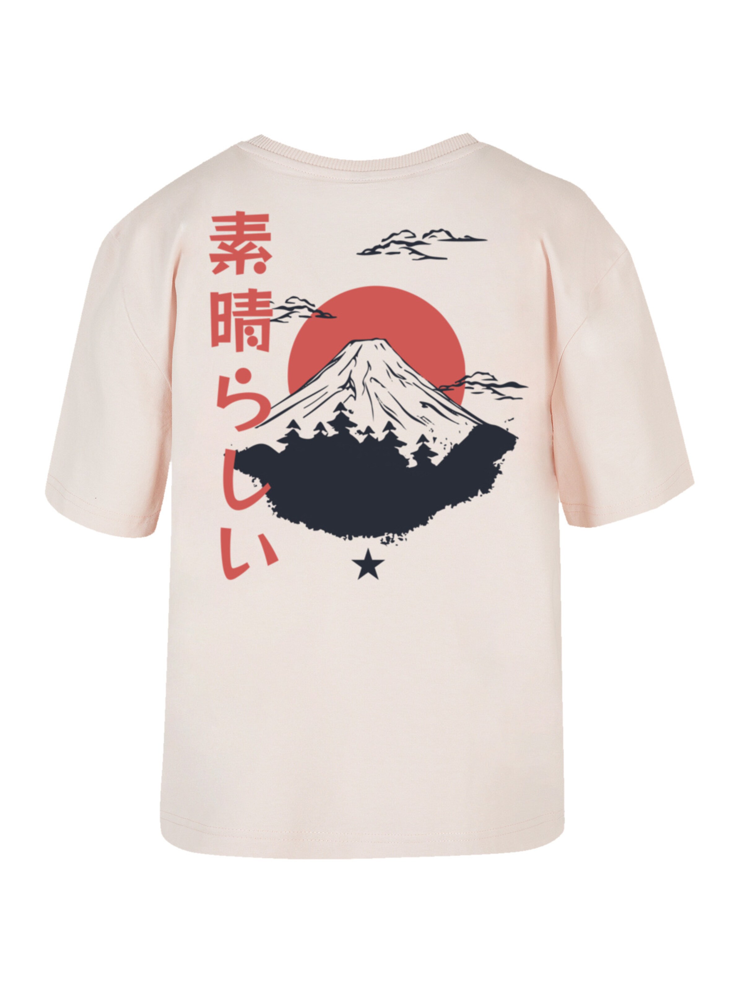 T-shirt 'Mount Fuji' F4NT4STIC en rose