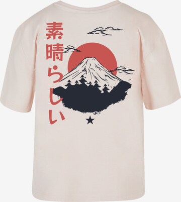 F4NT4STIC Shirt 'Mount Fuji' in Roze