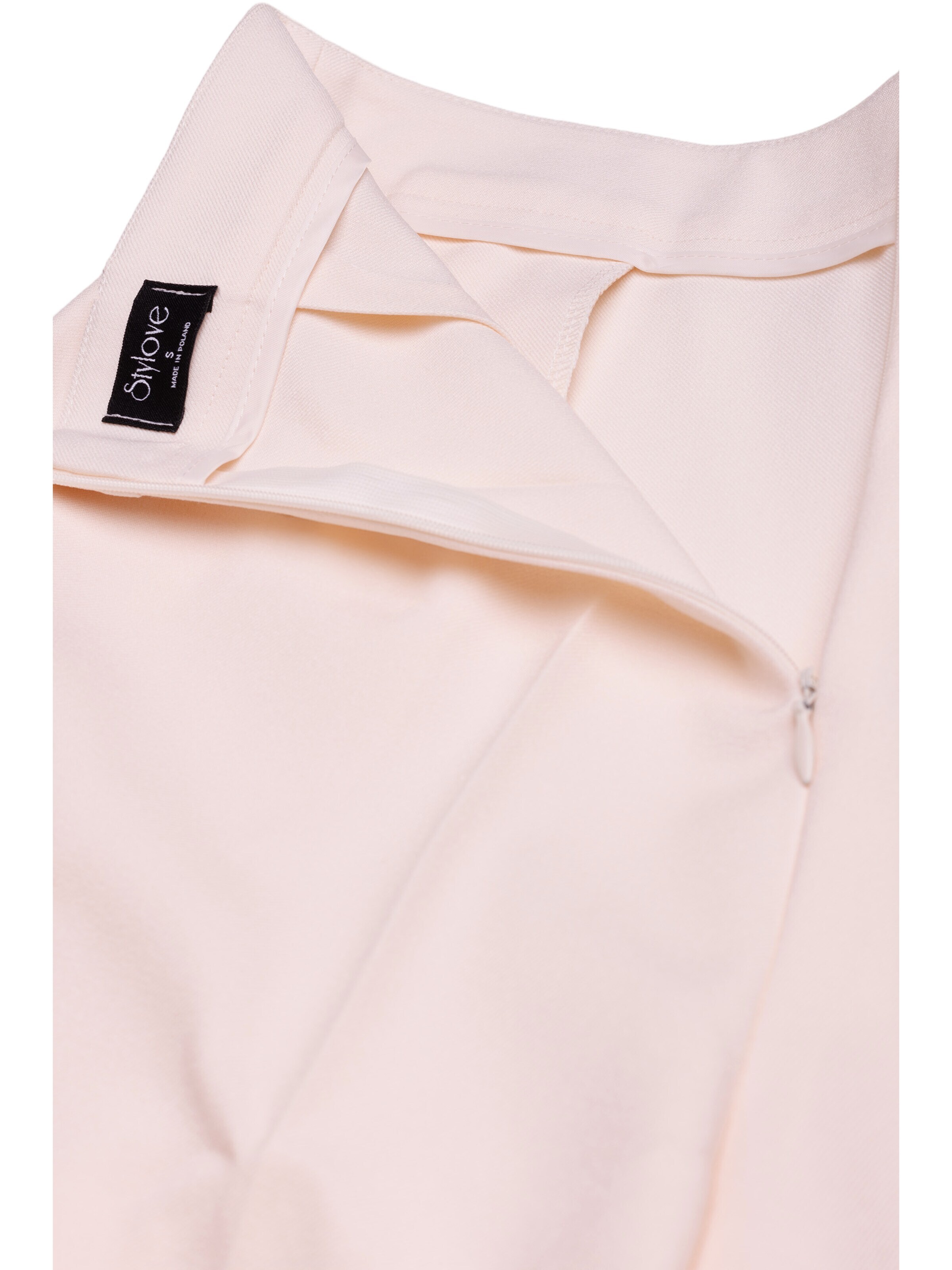 Bootcut Pantaloni cu dungă de la Stylove pe bej