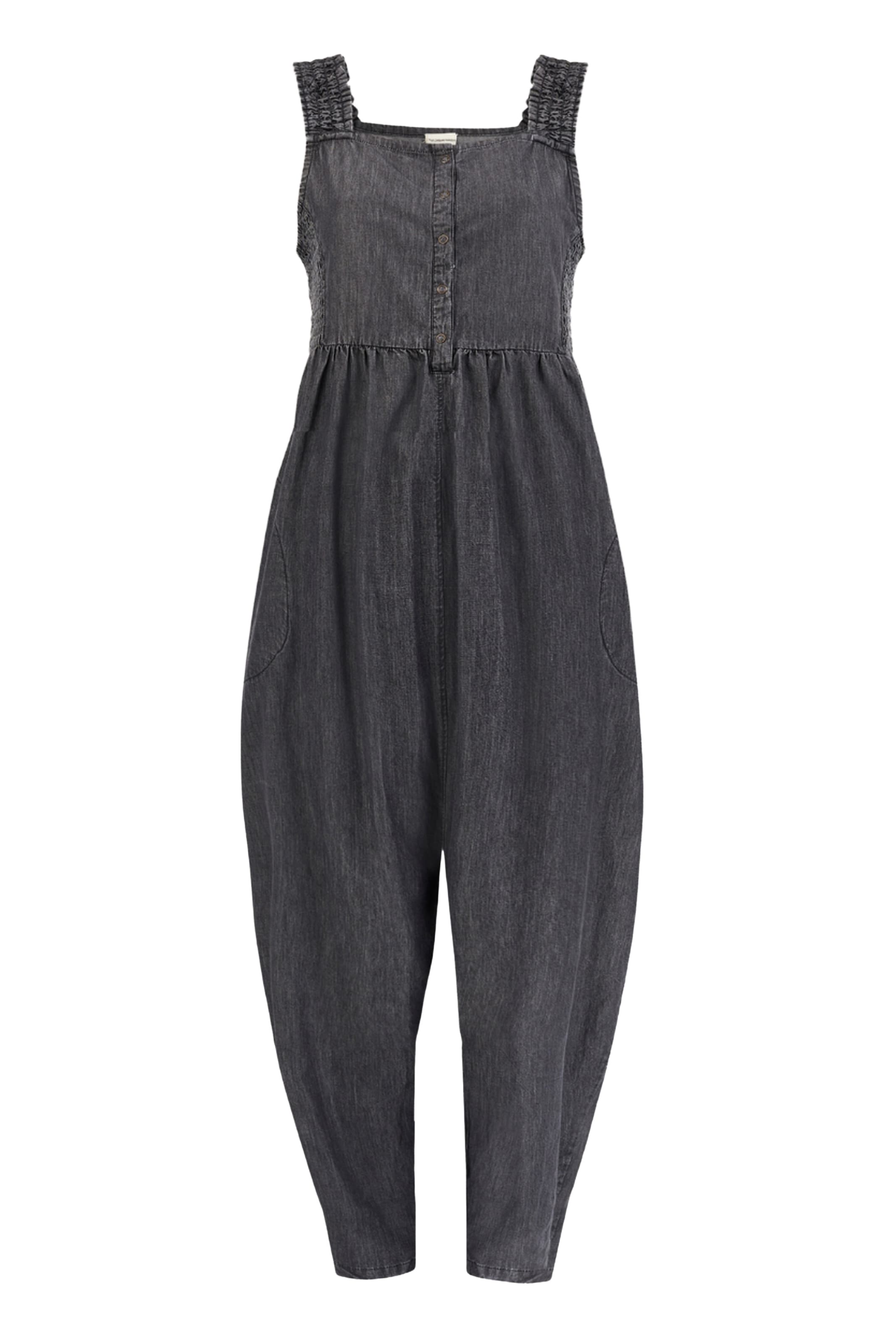 Turtledove London Jumpsuit in Black: front