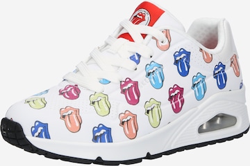 Sneaker low 'Rolling Stones' de la SKECHERS pe alb: față