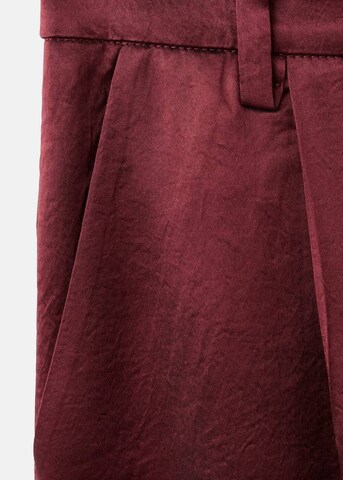 MANGO Wide Leg Hose 'Brick' in Rot