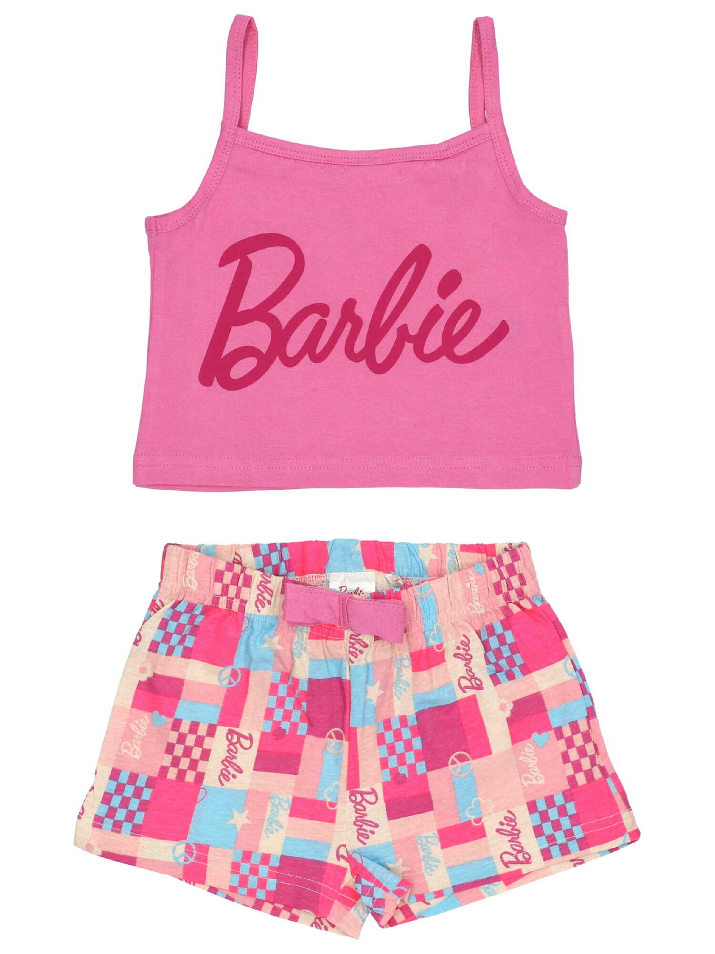 Pyjama Mattel en rose : devant