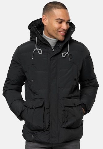 INDICODE JEANS Winter Jacket ' Rene ' in Black