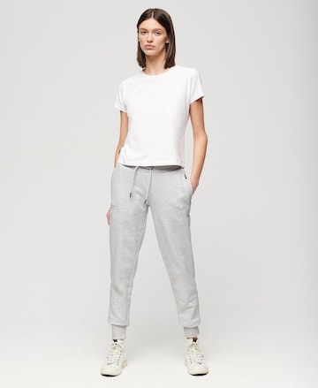 Superdry Tapered Pants 'Essential' in Grey