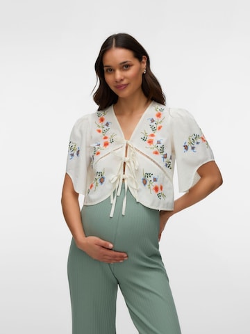 Vero Moda Maternity Bluse in Weiß: Vorderseite